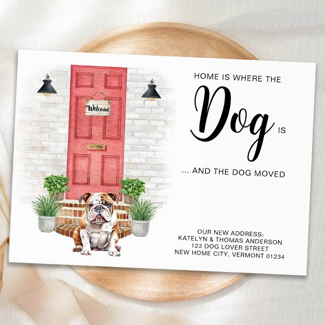 Home Is Where The Dog Is We've Moved Dog Moving Announcement (Creator Uploaded)