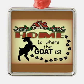 HOME IS WHERE THE GOAT IS... CHRISTMAS ORNAMENT