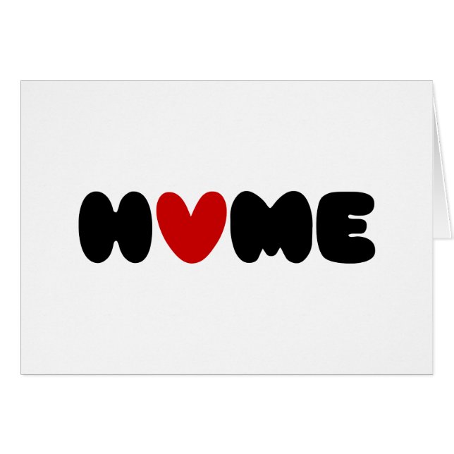 Home Is Where The Heart Is Card (Front Horizontal)
