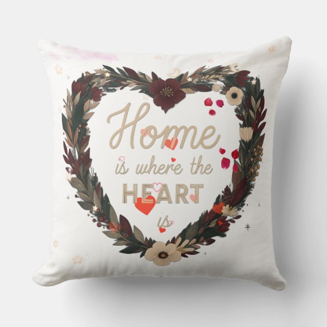 Home Is Where The Heart Is Cushion (Front)