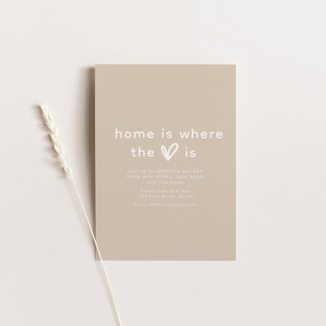 Home is Where the Heart is Housewarming Invite (Creator Uploaded)