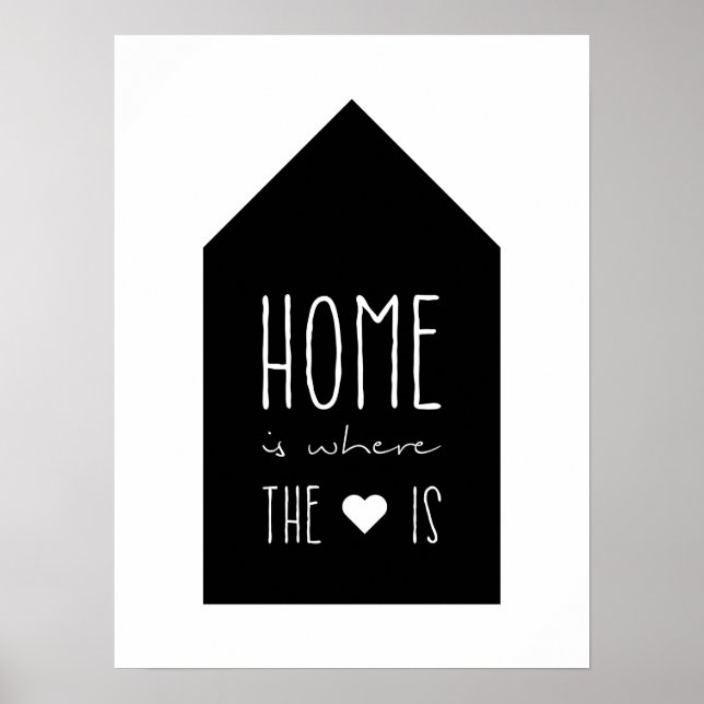 Home Is Where The Heart Is - Inspirational Poster (Front)