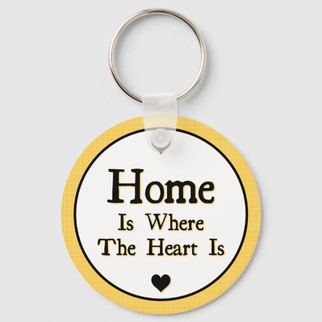 Home is Where the Heart is Key Ring (Front)