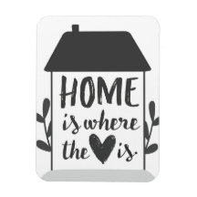Home is where the heart is - magnet