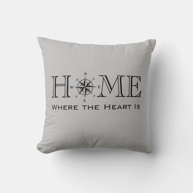 Home is where the Heart Is, nautical design Cushion (Front)