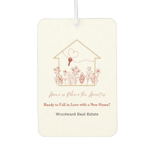 Home is Where the Heart is New Home? Realtor Car Air Freshener