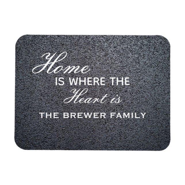 Home Is Where The Heart Is Personalised  Magnet (Horizontal)