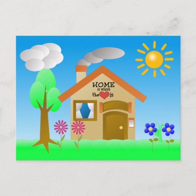 Home is Where the Heart is Postcard (Front)