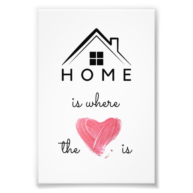 Home Is Where the Heart Is Poster – Cozy Wall Art (Front)