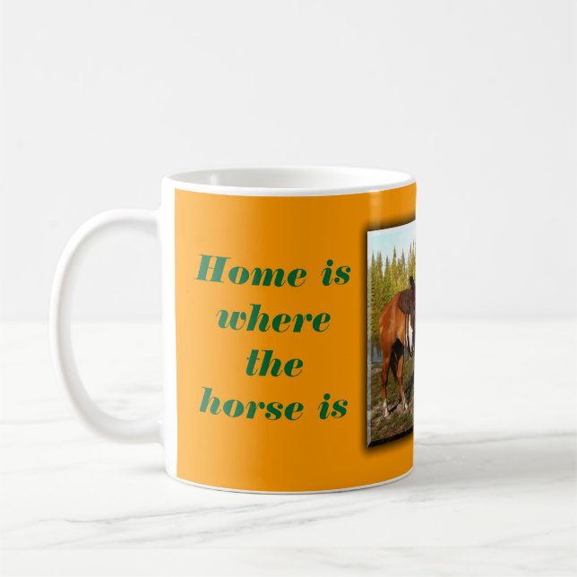 Home is where the horse is coffee mug (Left)