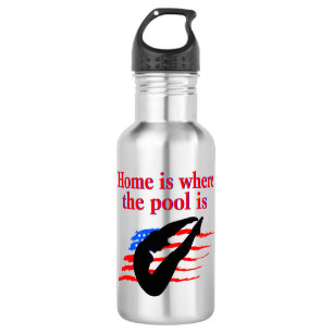 HOME IS WHERE THE POOL IS DIVING DESIGN 532 ML WATER BOTTLE