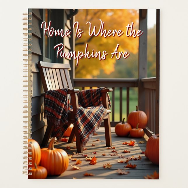 Home Is Where the Pumpkins Are Autumn Planner (Front)
