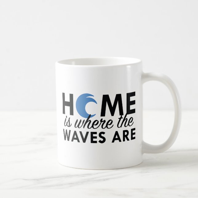 Home Is Where The Waves Are Coffee Mug (Right)