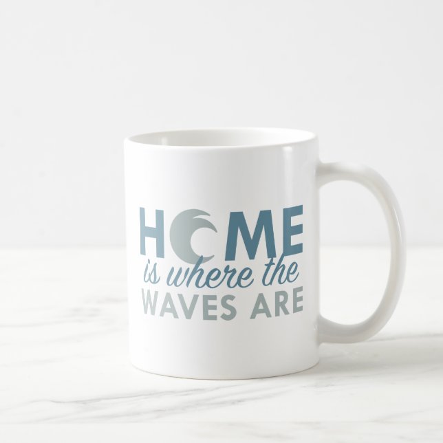 Home Is Where The Waves Are Coffee Mug (Right)
