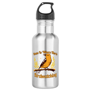 Home Is Where There's Birdwatching 532 Ml Water Bottle