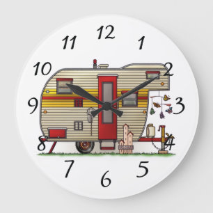 Home is where we park it large clock