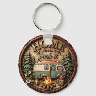 Home is Where You Park It Key Ring