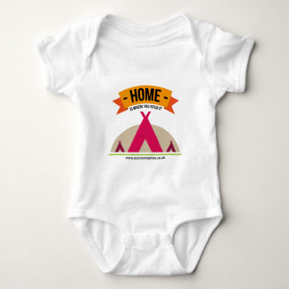 Home is where you pitch it... baby bodysuit