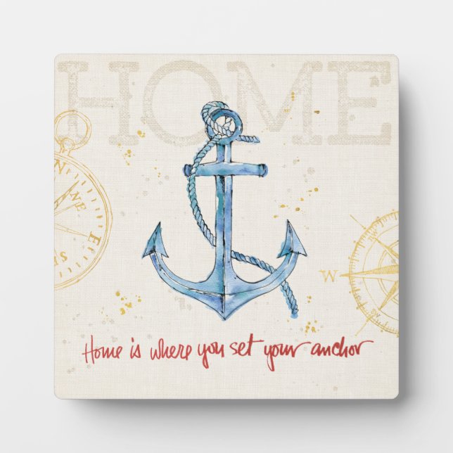Home is Where You Set Your Anchor Plaque (Front)