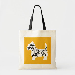 Home Is Where Your Dog Is Tote Bag