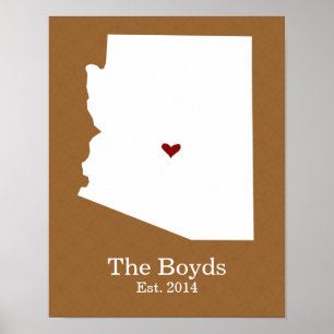 Home is Where Your Heart Is - Arizona Poster