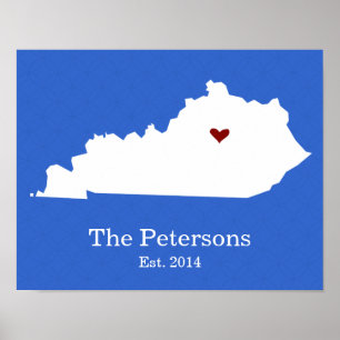Home is Where Your Heart Is - Kentucky Poster