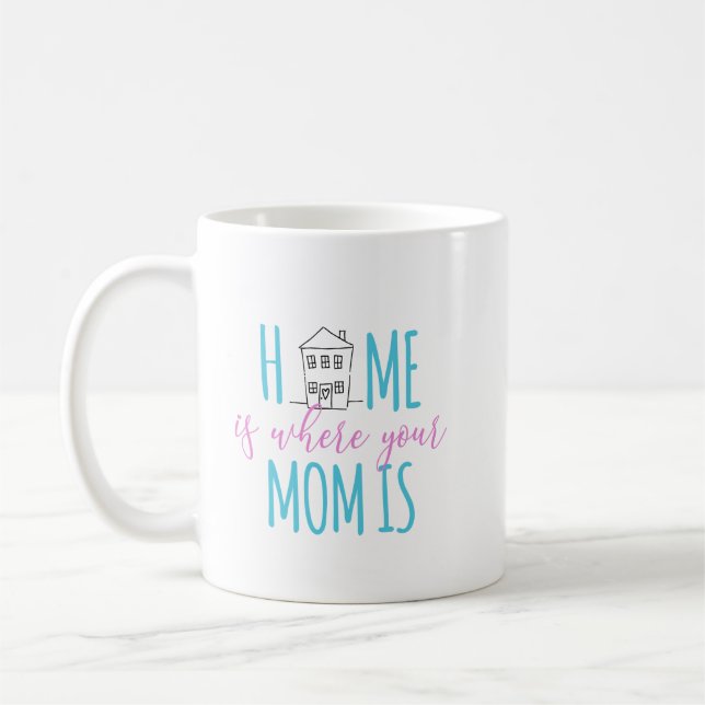 Home is Where Your Mum Is Coffee Mug (Left)