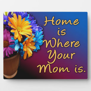 Home is Where Your Mum is, Colourful Plaque