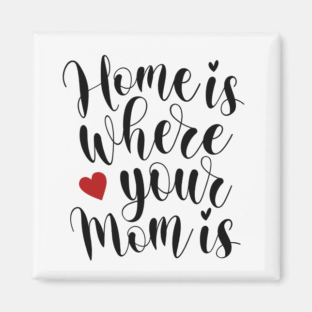 Home is Where Your Mum is Mother's Day | Magnet (Front)