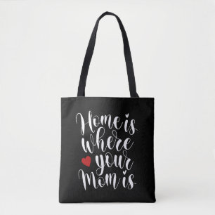 Home is Where Your Mum is Mother's Day   Tote Bag