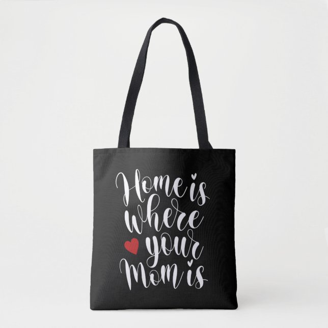 Home is Where Your Mum is Mother's Day | Tote Bag (Front)