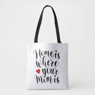 Home is Where Your Mum is Mother's Day Tote Bag