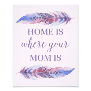 Home Is Where Your Mum Is   Photo Print