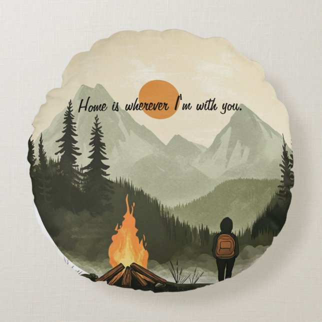 Home is Wherever I'm With You - Nomad pillow (Front)