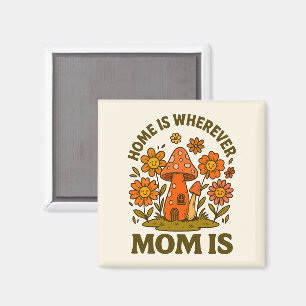 Home Is Wherever Mum Is Mothers Day Magnet