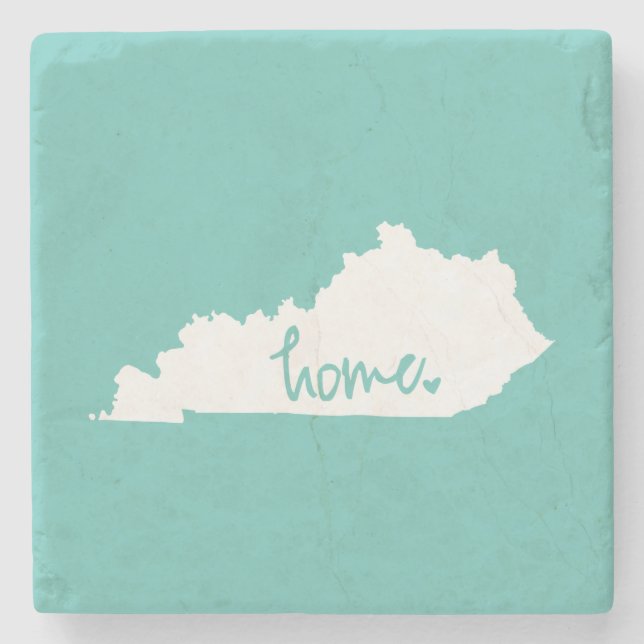 Home Kentucky Custom Colour Stone Coaster (Front)