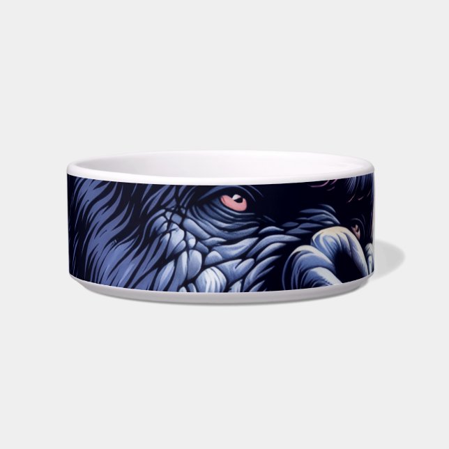Home/Kitchen Angry Gorilla Lessons Learn Pet Bowl (Front)