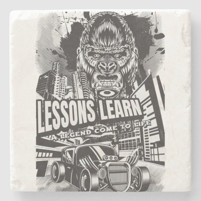 Home/Kitchen Legendary Gorilla Stone Coaster (Front)