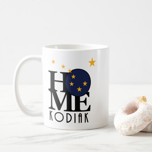 HOME Kodiak Alaska Coffee Mug (With Donut)