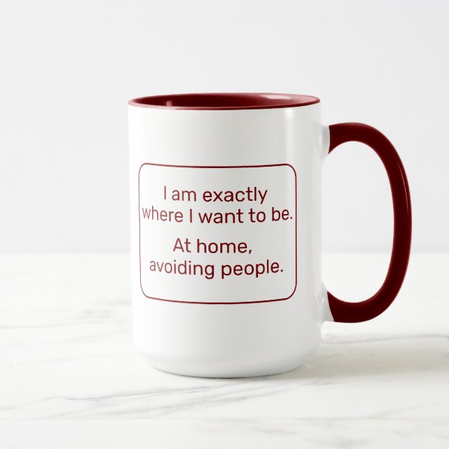 Home (left-handed, red) mug (Right)