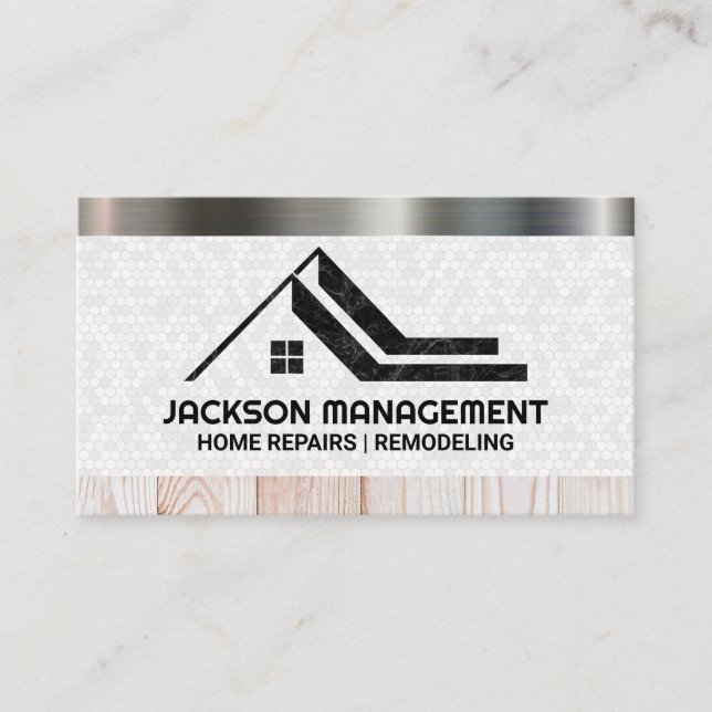 Home Logo | Building Material Business Card (Front)