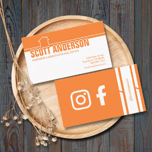 Home Logo Orange Business Card