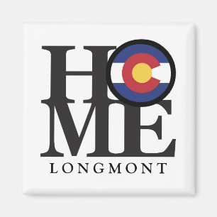 HOME Longmont Colorado 4x4" Magnet