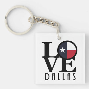 HOME/LOVE Dallas Texas Key Ring