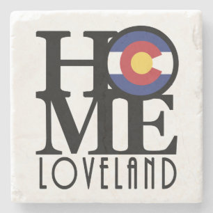 HOME Loveland Colorado Stone Coaster