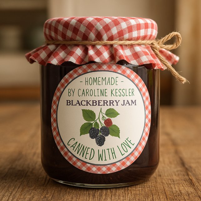 Home Made Blackberry Jam Canning Label Sheet (Creator Uploaded)