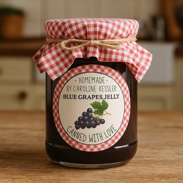 Home Made Blue Grape Jelly Canning Label Sheet (Creator Uploaded)