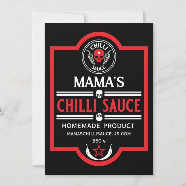 Home Made Chilli Sauce Announcement (Front)