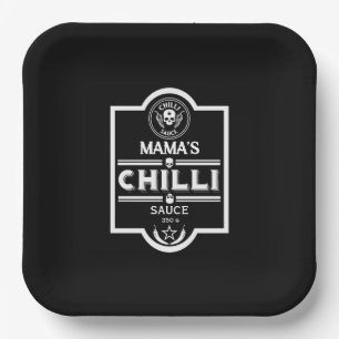 Home Made Chilli Sauce Paper Plate