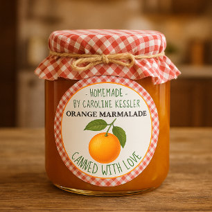 Home Made Orange Marmalade Canning Label Sheet